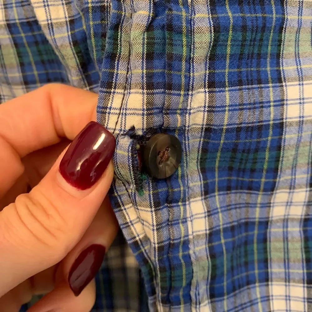 Children's Place Plaid Button Down